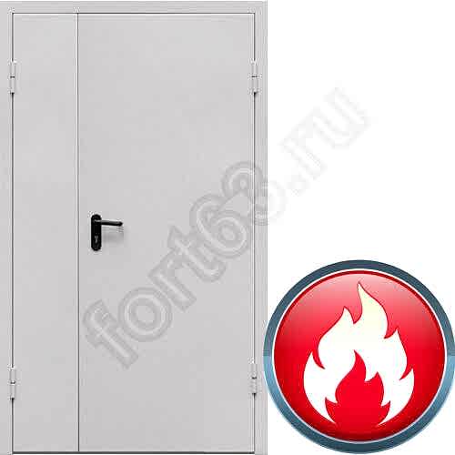 Дверь противопожарная двупольная