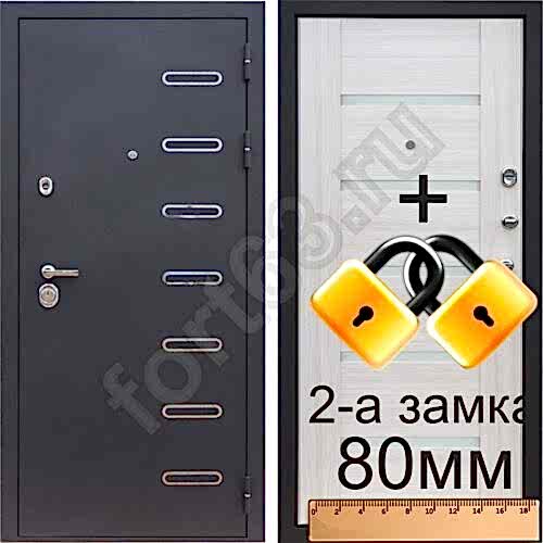 Дверь входная в Алматы троя Мастино с тремя контурами уплотнения