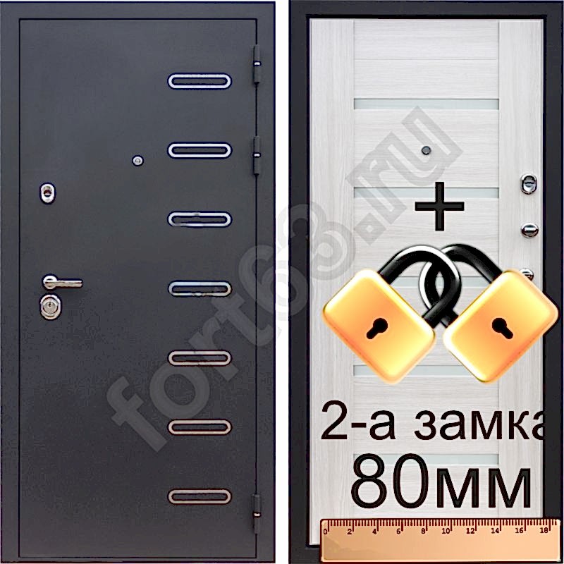 Дверь входная в Алматы троя Мастино с тремя контурами уплотнения