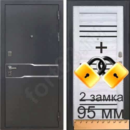 двери входные металлические с тремя контурами уплотнения Форт