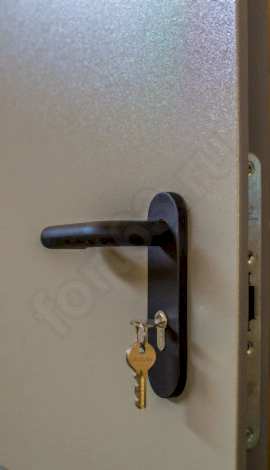 ручка черная на противопожарную дверь однопольную