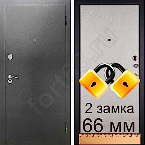 темная входная дверь металл мдф кай