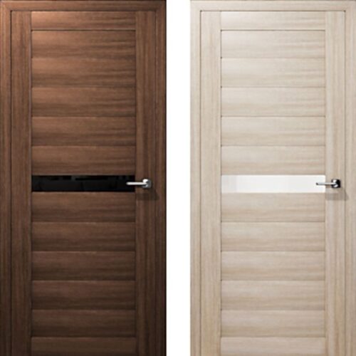 Двери Альфа 11 грецкий орех и амурская лиственница