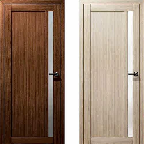Двери Альфа 4 грецкий орех и амурская лиственница