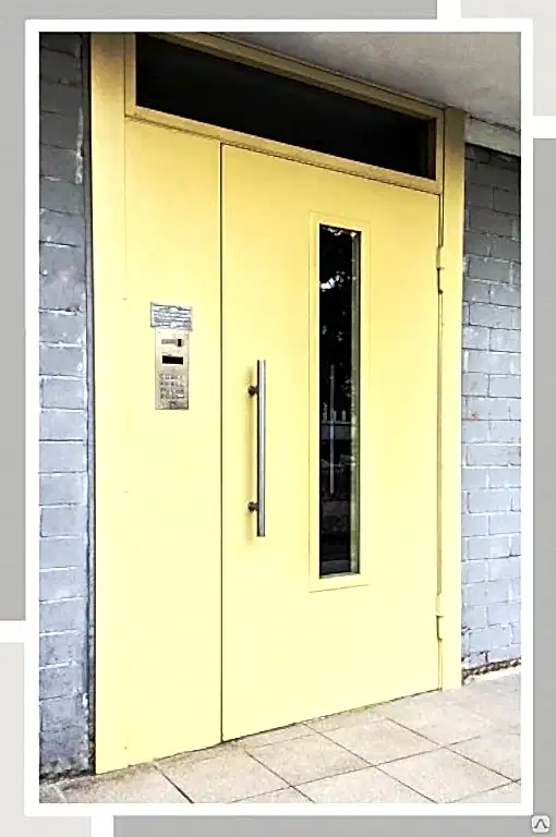Двери подъездная с домофоном