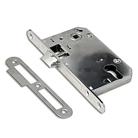 Замок врезной под цилиндр для двери Аpecs 5300- CR хром