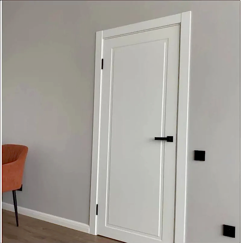 Дверь межкомнатная Стиль Нелла 1 белый матовый и лайт грей2