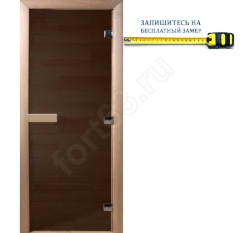 дверь банная матовая Графит