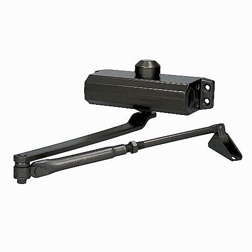 Доводчик дверной GF-603, EN 3-5, со стандартной штангой темно-серый