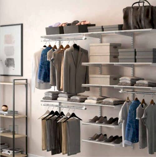 Гардеробная система хранения в шкаф-купе