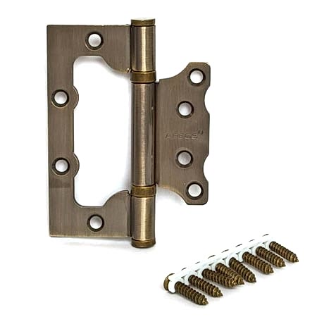 Петля дверная накладная бабочка античная бронза